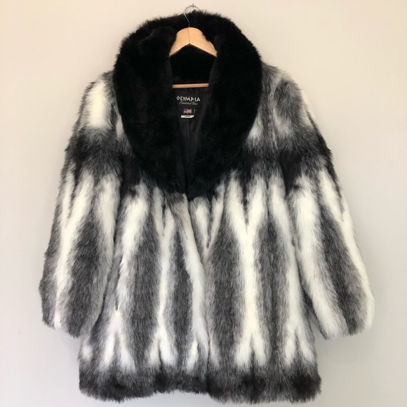 Olympia Limited Inc Jackets & Blazers - Olympia Limited Inc Womens Large Faux Fur Jacket